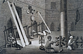 Interior of a Weavers Workshop', Egypt, 1822