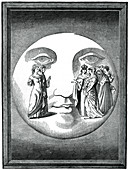 Dante and Beatrice transported to the moon, 16th century