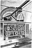 Working parts of the clock at the Royal Exchange, London