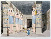 The Interior of the Temple at Ybsombul in Nubia', 1820-1822