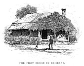 The First House In Brisbane', Australia, 1886