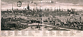 Panoramic view of London, c1730