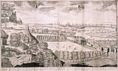 View from Greenwich Park, London, 1723
