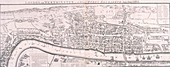 Map of London, 1789 representing Elizabethan London