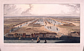 West India Docks, Poplar, London, 1802