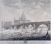 Blackfriars Bridge, London, 1783