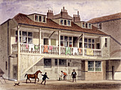 The Black Lion Inn, Whitefriars Street, London, c1855