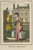 Milk Below', Cries of London, 1804