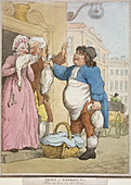 Goose seller, plate II of Cries of London, 1799