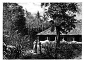 Dutch house in Ternate, Indonesia, 19th century