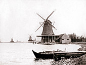 Windmills, Laandam, Netherlands, 1898