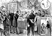 Opening of the Anglo-French telephone line, 1891