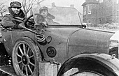 Volunteer women drivers in a Wolseley, World War I