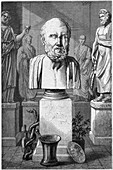 Hippocrates of Cos, Ancient Greek physician, 1866