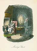 Scene from A Christmas Carol by Charles Dickens, 1843