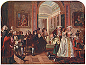 Doctor Johnson in the ante-room of Lord Chesterfield, 1748