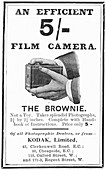Advertisement for Kodak 'Brownie' box cameras, 1900