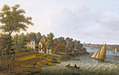 The Thames at Millbank', c1790