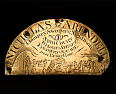 Nightman's plaque, 18th century