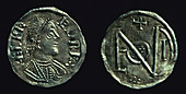 Silver penny of King Alfred, c886-c899
