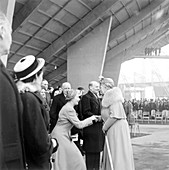 Queen Mary at the opening of the Festival of Britain, 1951
