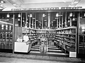 The interior of a Lyons Self-Service shop