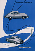 Poster advertising the Porsche 356, 1955