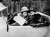 Two women in an 11.9 hp Calcott, c1922