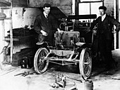 1900 New Orleans car under construction