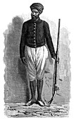 An Arab soldier of Tunis', c1890