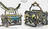 Weaving looms, 19th century