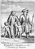 Wogulski Tartars on the Frontiers of Siberia', c1740