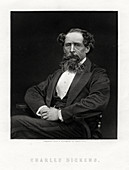 Charles Dickens, English novelist and journalist, 1876
