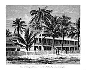 Washington Hotel, Colon, Panama, 19th century