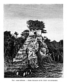 Mayan ruins, Tikal, Guatemala, 19th century
