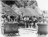 De Beers diamond mines, South Africa, c1885