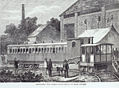 Experiments with Fairlie's steam carriage, August 1869