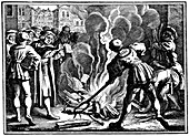 Martin Luther burning the Papal Bull, 1520