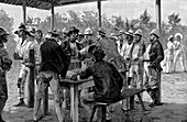 Paying West Indian labourers, 1888