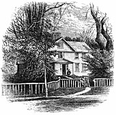 The home of Amos Benson Alcott, Concord, Massachusetts, 1875