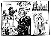 Mother Shipton, prophesying the death of Cardinal Wolsey