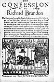 The Confession of Richard Brandon', 1649