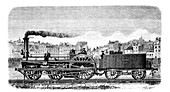 Railway steam locomotive designed by Thomas Russell Crampton