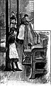 Lace making, 1884