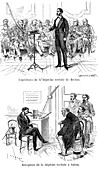 Alexander Graham Bell, Scottish-born American inventor, 1877