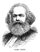 Karl Marx, German political, social and economic theorist