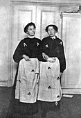Emmeline and Christabel Pankhurst, English suffragettes