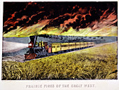 Prairie Fires of the Great West', USA, 1871