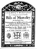 Bills of mortality bill for London