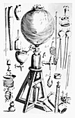 Air pump built for Robert Boyle by Robert Hooke, 1660